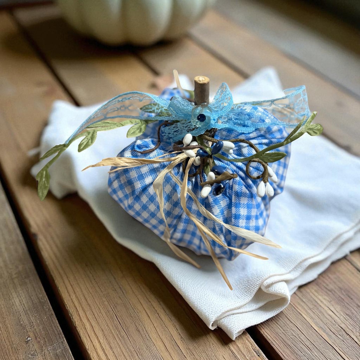 Fabric Pumpkins by Nana