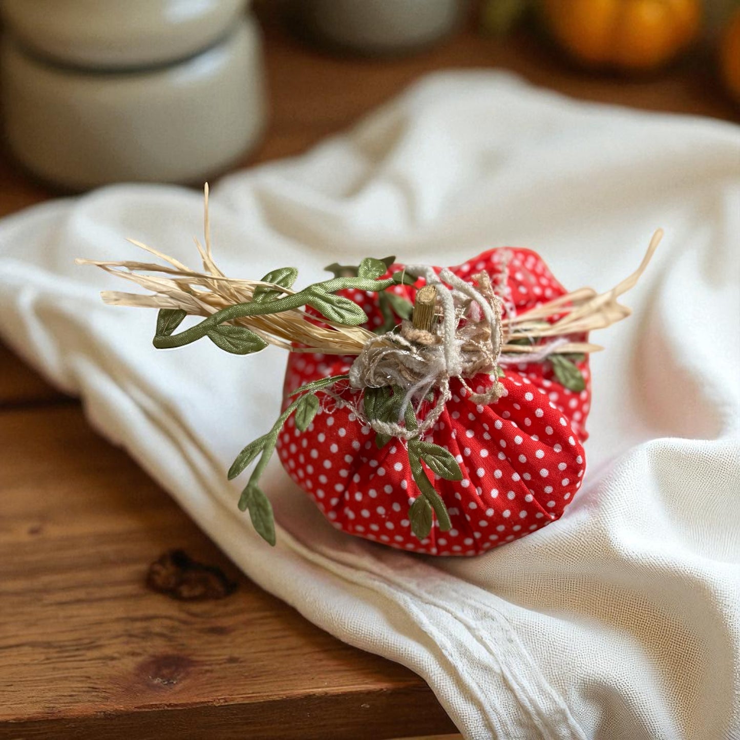 Fabric Pumpkins by Nana