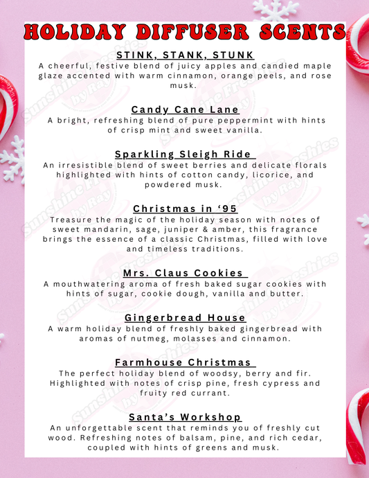 Winter & Holiday Car Diffusers