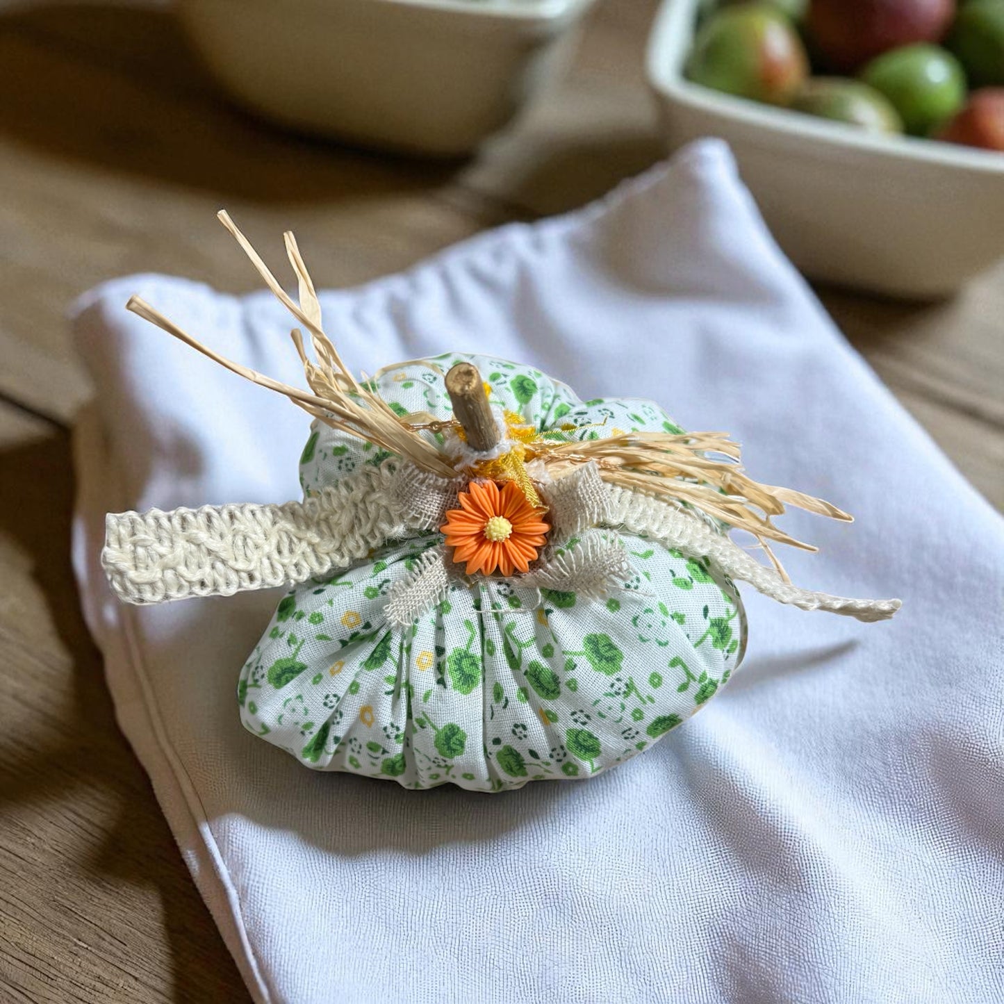Fabric Pumpkins by Nana