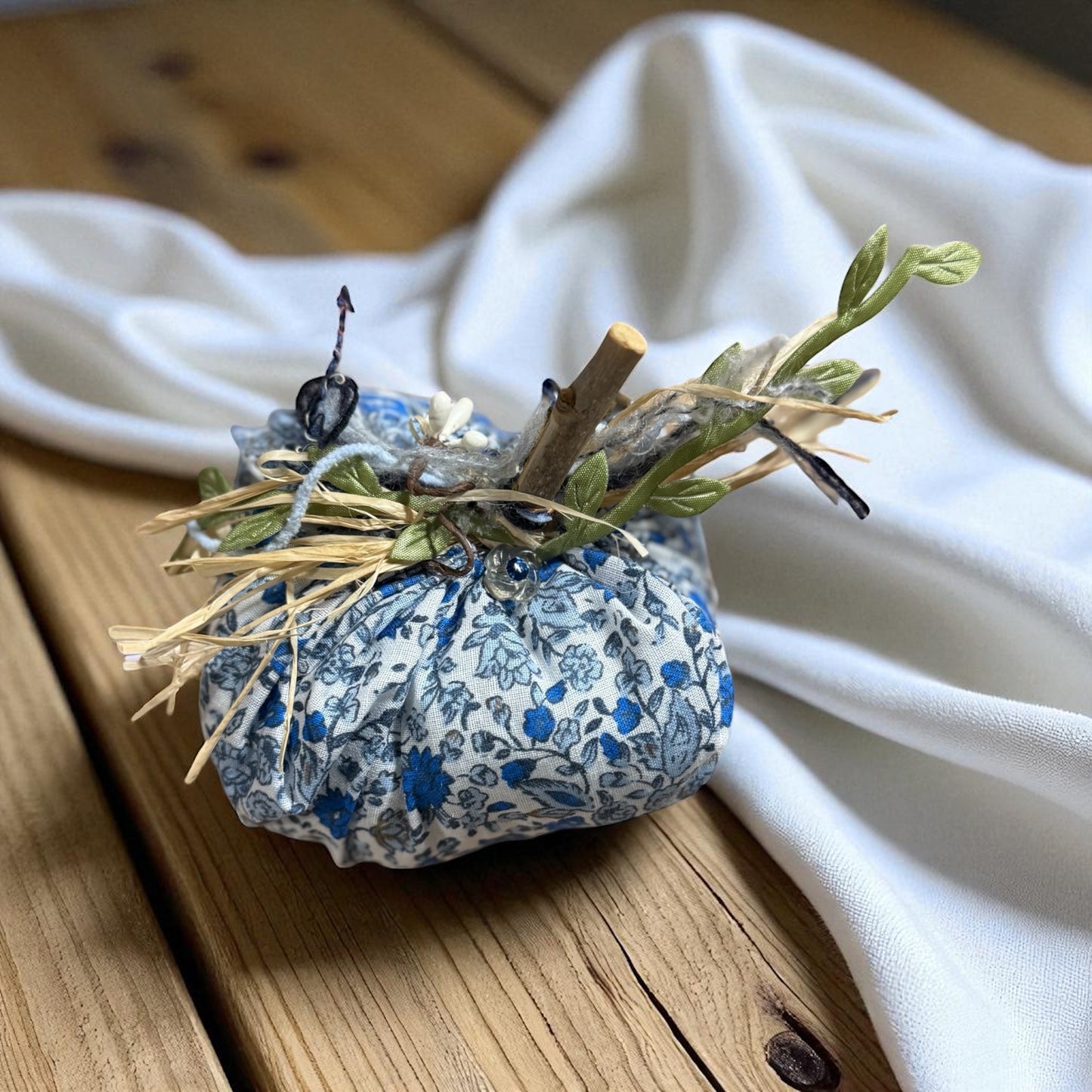Fabric Pumpkins by Nana
