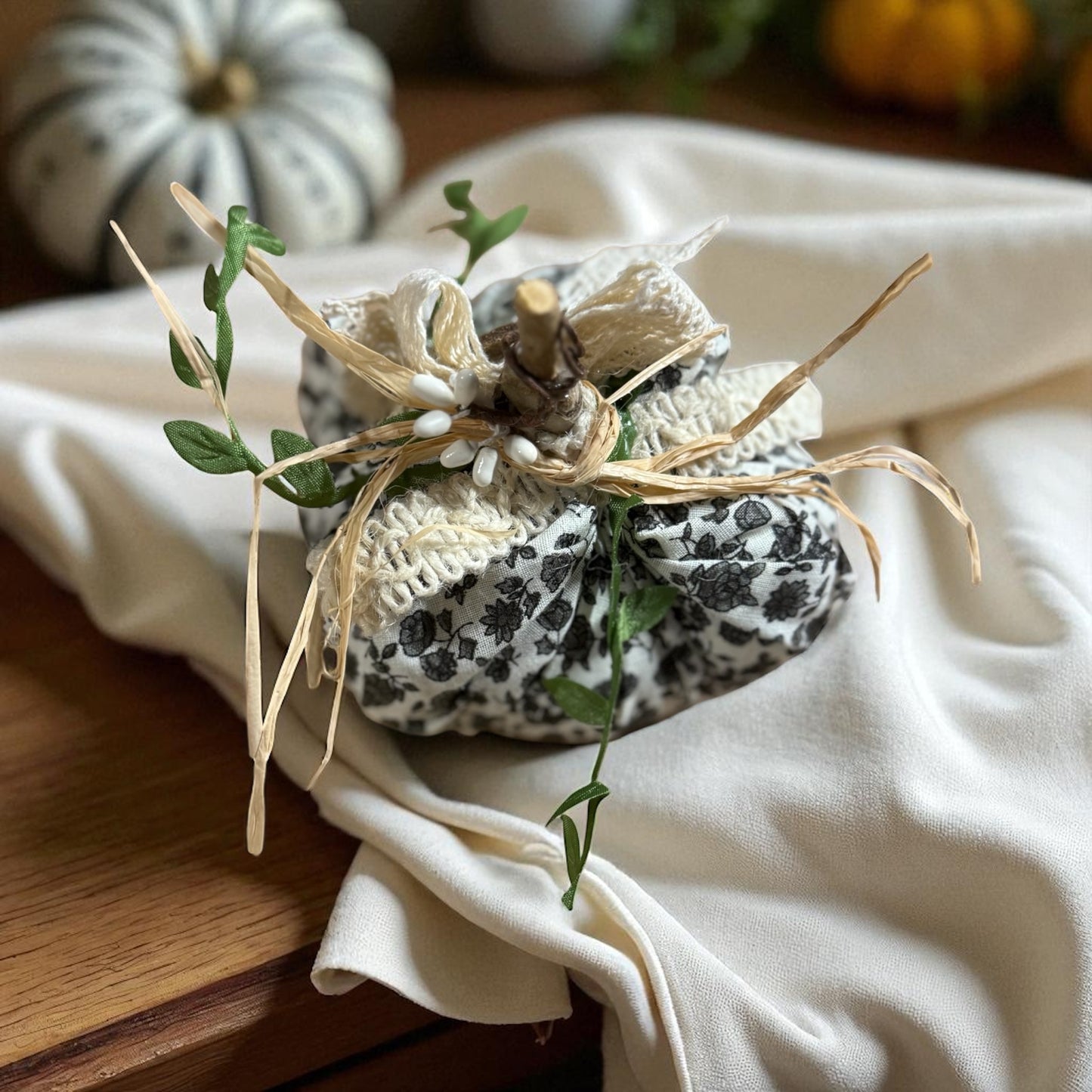 Fabric Pumpkins by Nana
