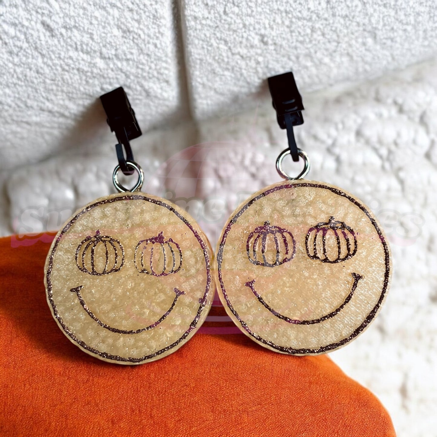Pumpkin Smiley Vent Clips