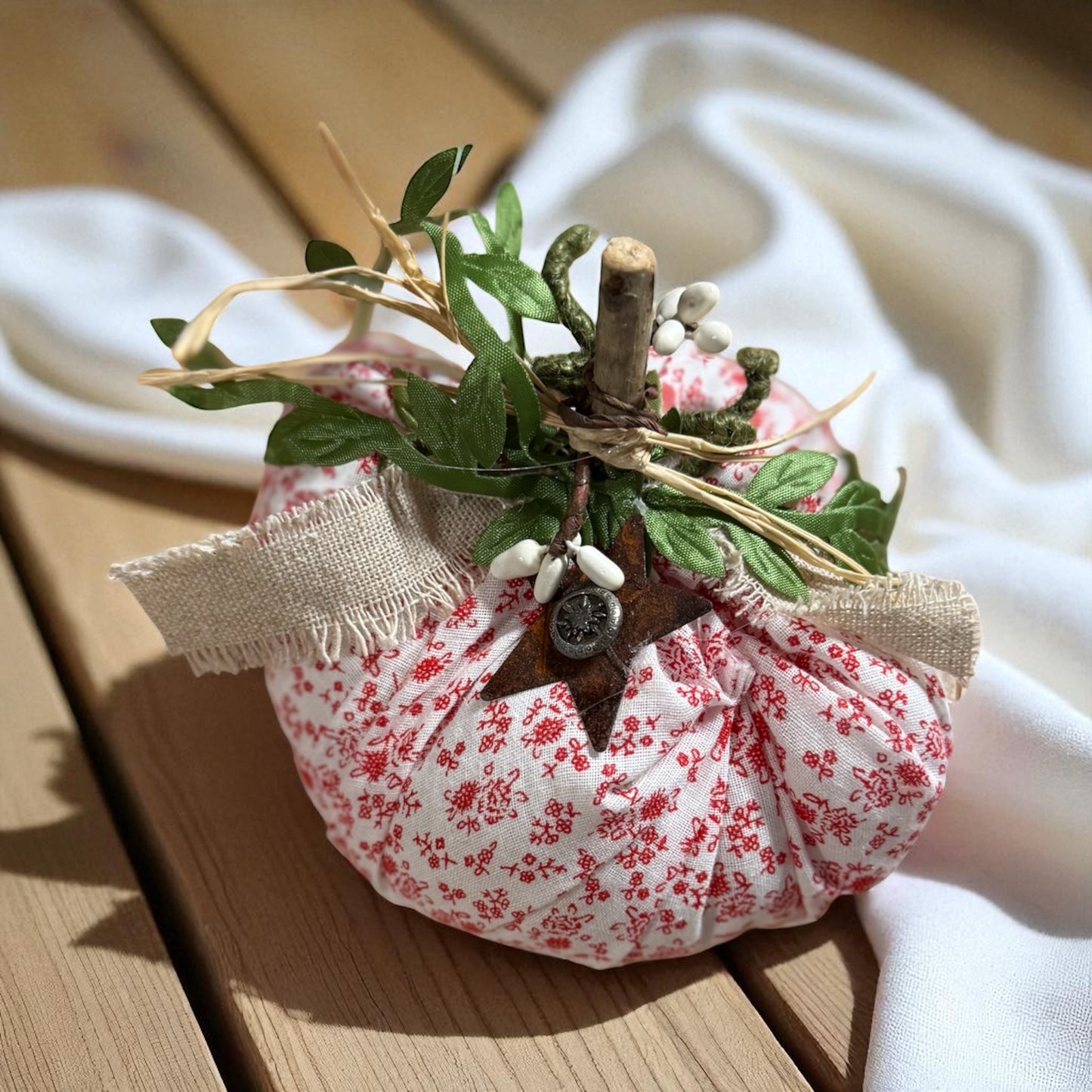 Fabric Pumpkins by Nana