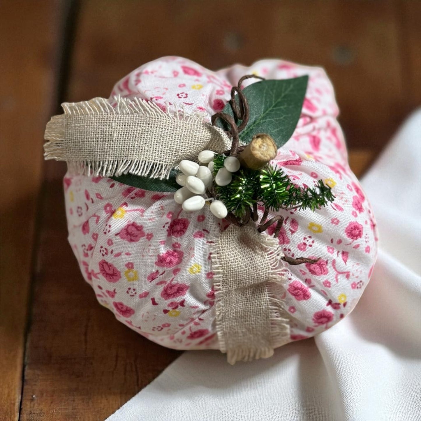 Fabric Pumpkins by Nana
