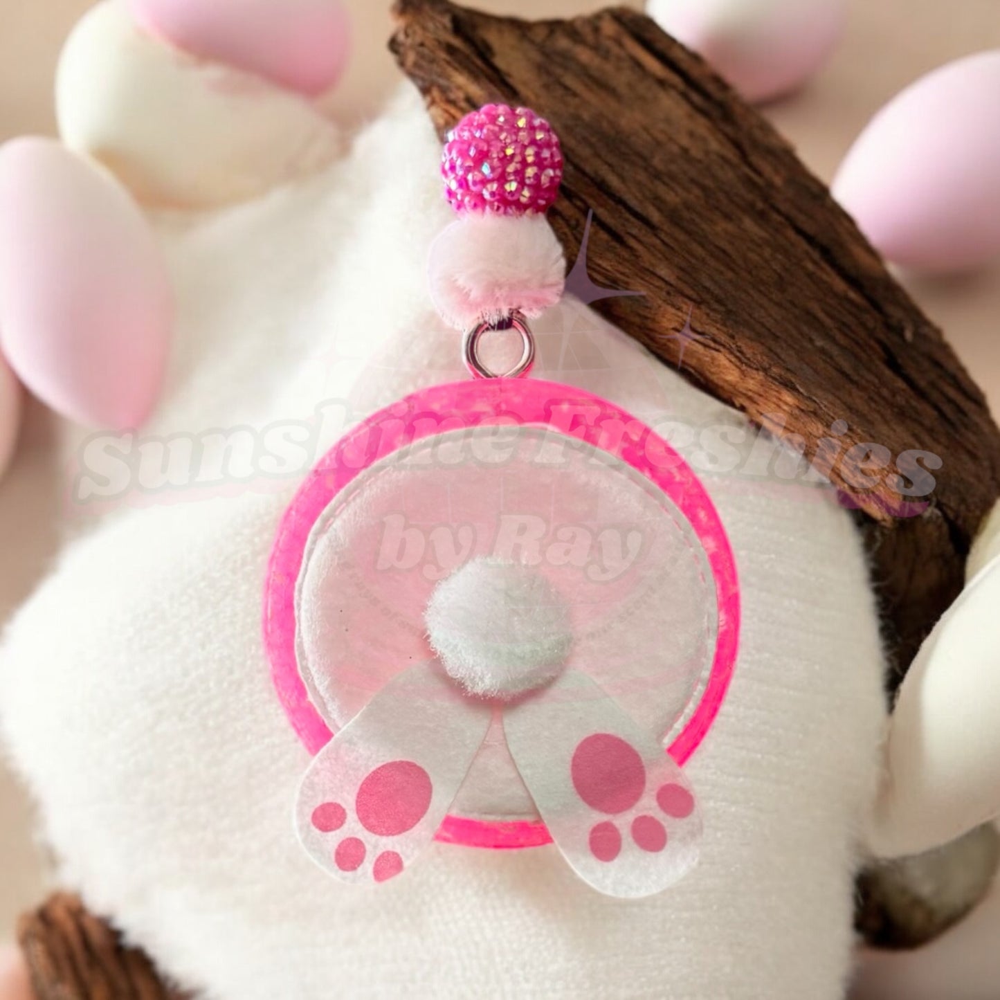 Easter Bunny Round Freshie