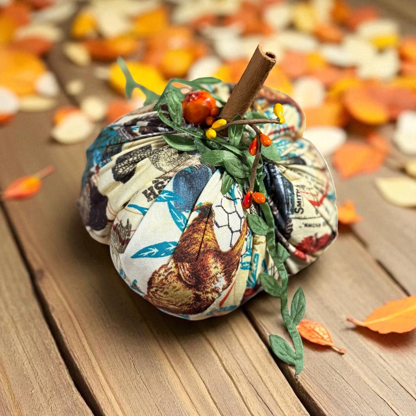Large Fabric Pumpkins by Nana