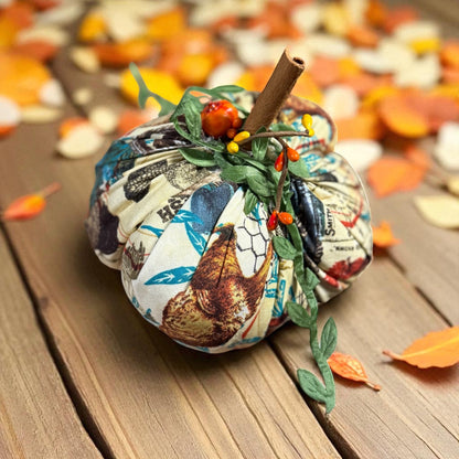 Large Fabric Pumpkins by Nana