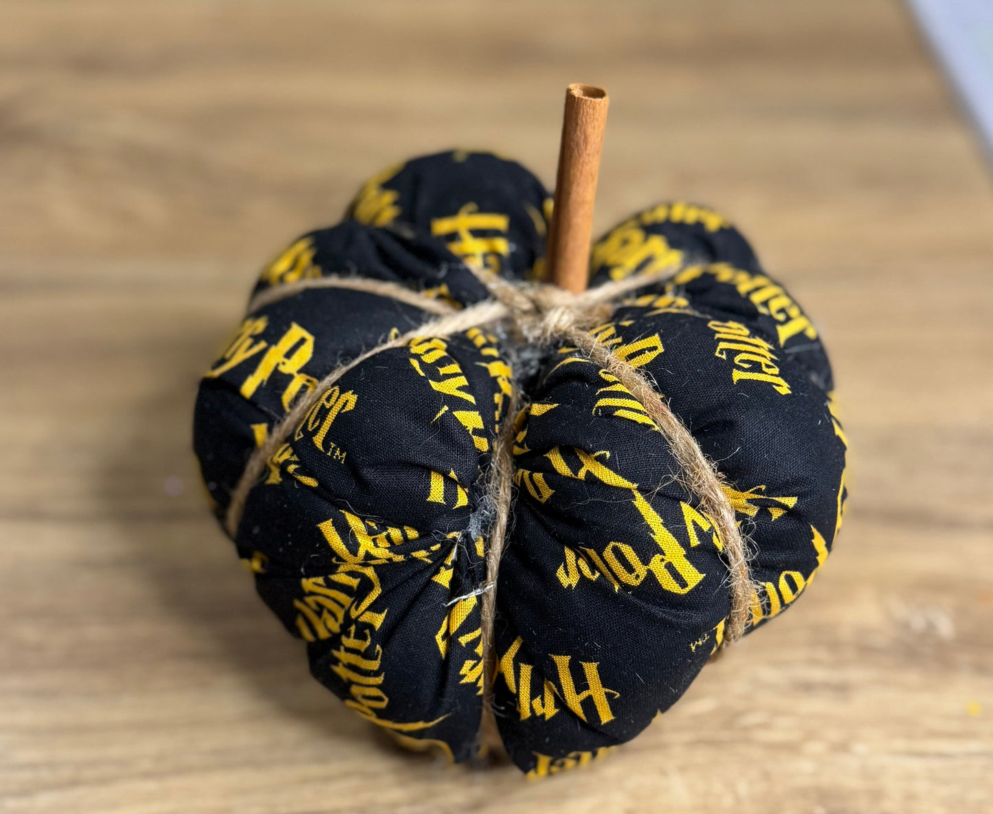 Large Hand-Stitched Fabric Pumpkins