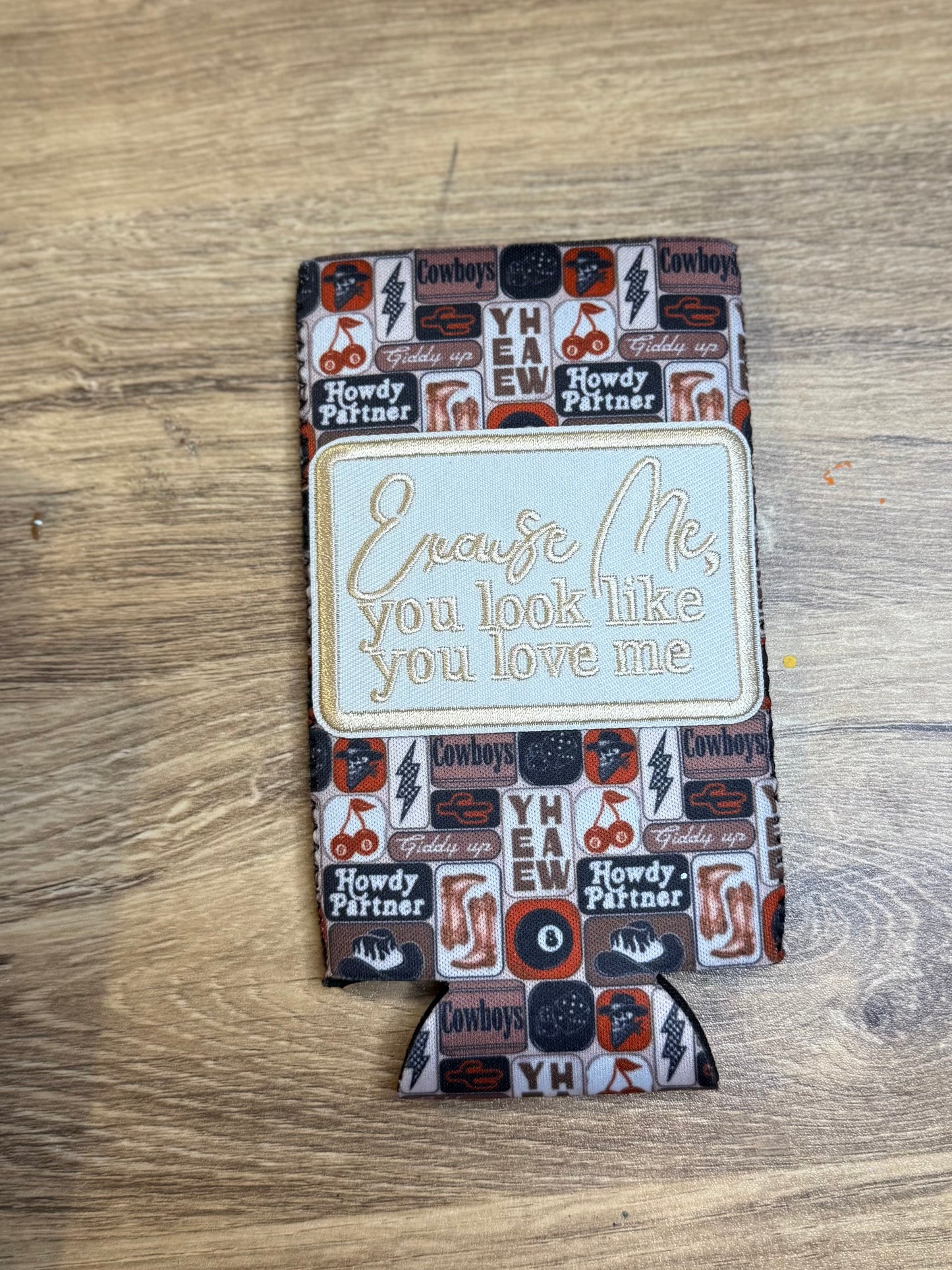 Slim Koozie with Patch