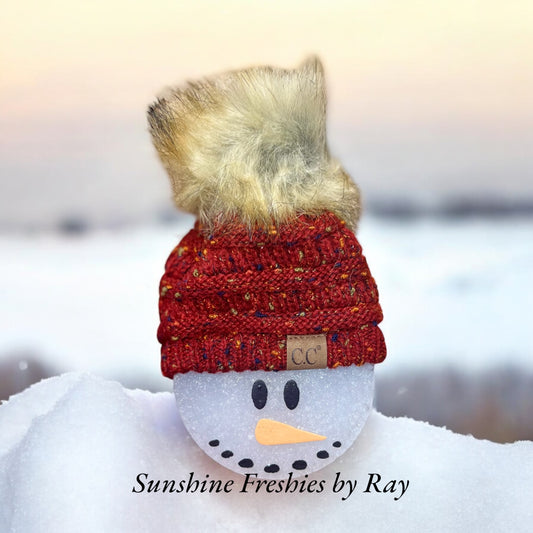 Large Snowman w/ Beanie Hat Freshie