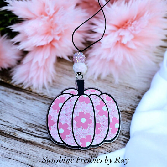 Floral Cardstock Pumpkin Freshie