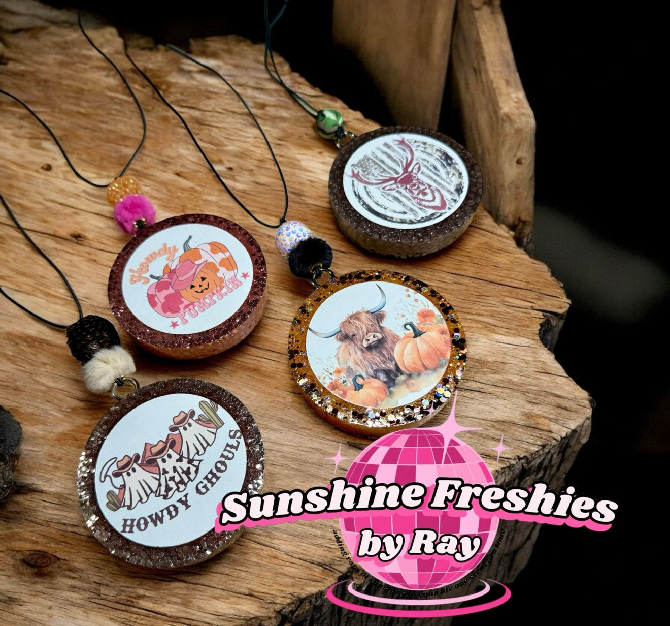 Fall 3" Round Freshie Choose Your Design