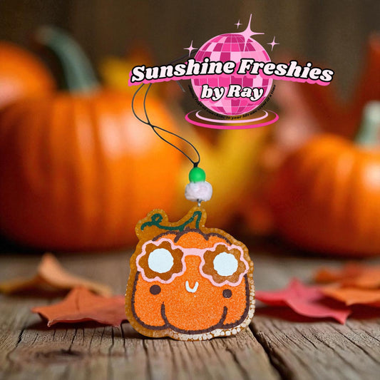 Pumpkin Sunglasses Freshie
