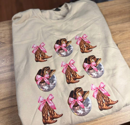 XL Disco Boots Crewneck Sweatshirt