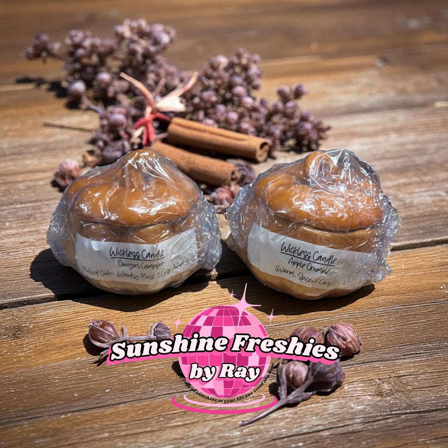 Pumpkin Jar with Lid Wickless Candle